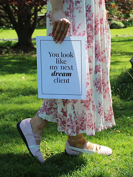 You look like my dream client.